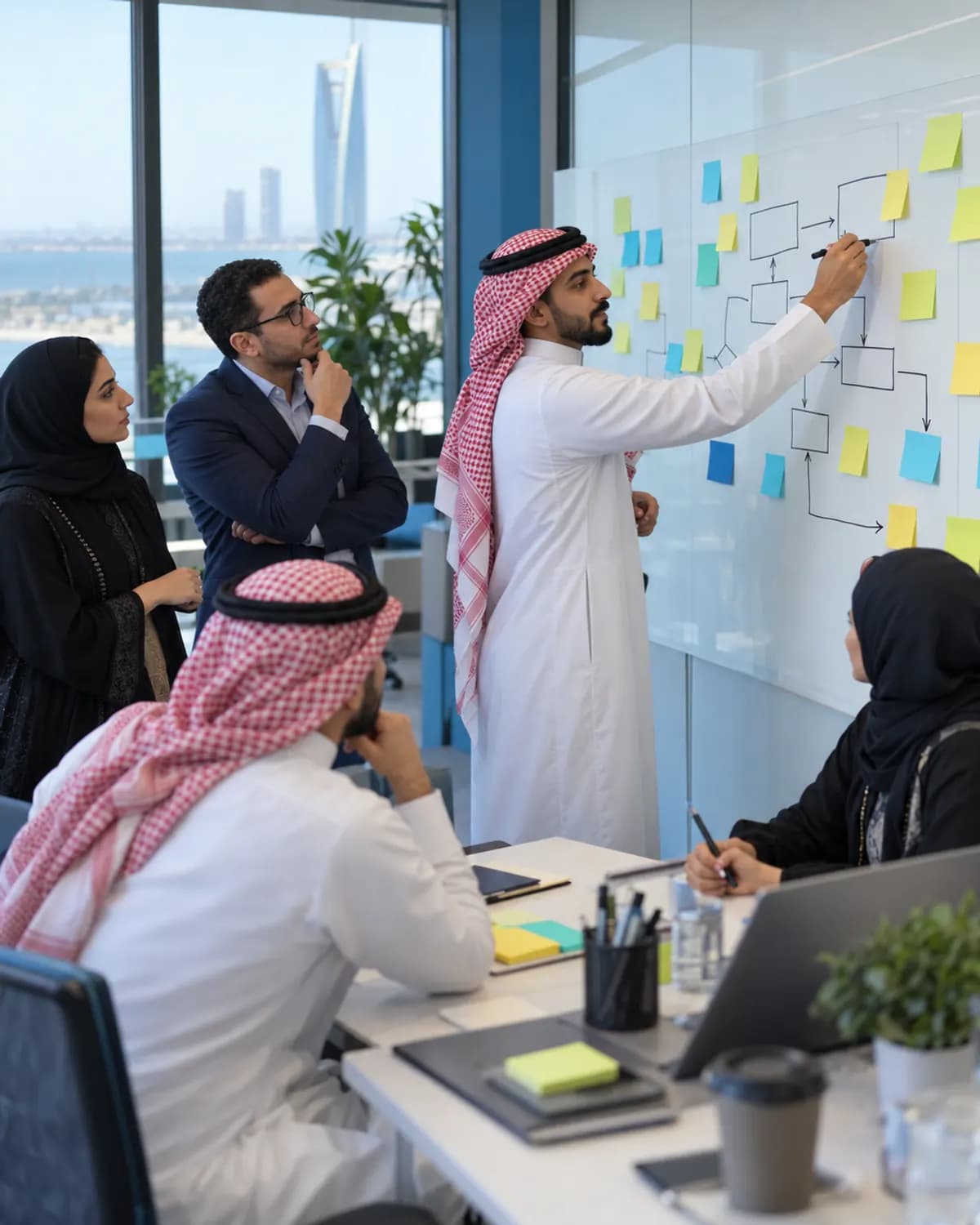 Process-mapping workshop with a client team